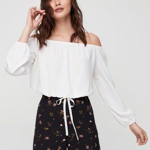 Aritzia Wilfred Off-the-Shoulder Blouse